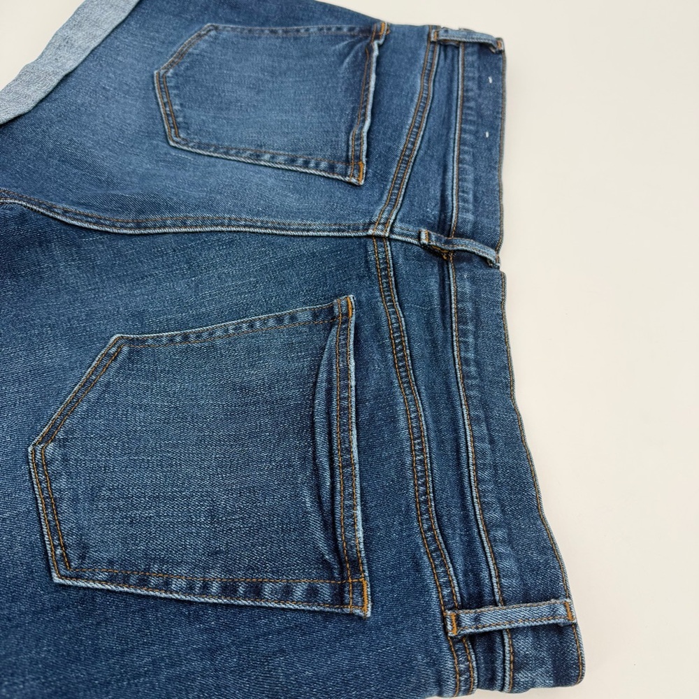 LOFT Jean Shorts Womens 12 31 Blue Denim Roll Cuff 3" Inseam Basic Summer Beach - Picture 8 of 9